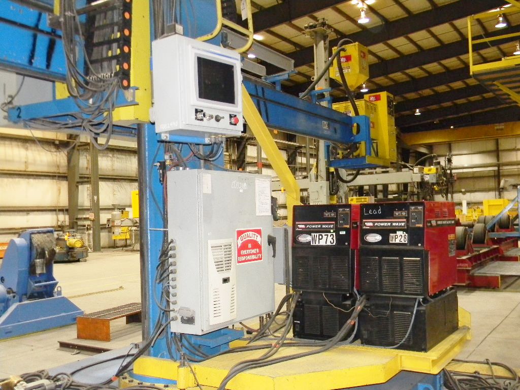For Sale Ogden Lincoln 236" SubArc Column & Boom Welding Cell, (2) Lincoln DC1000 Welding