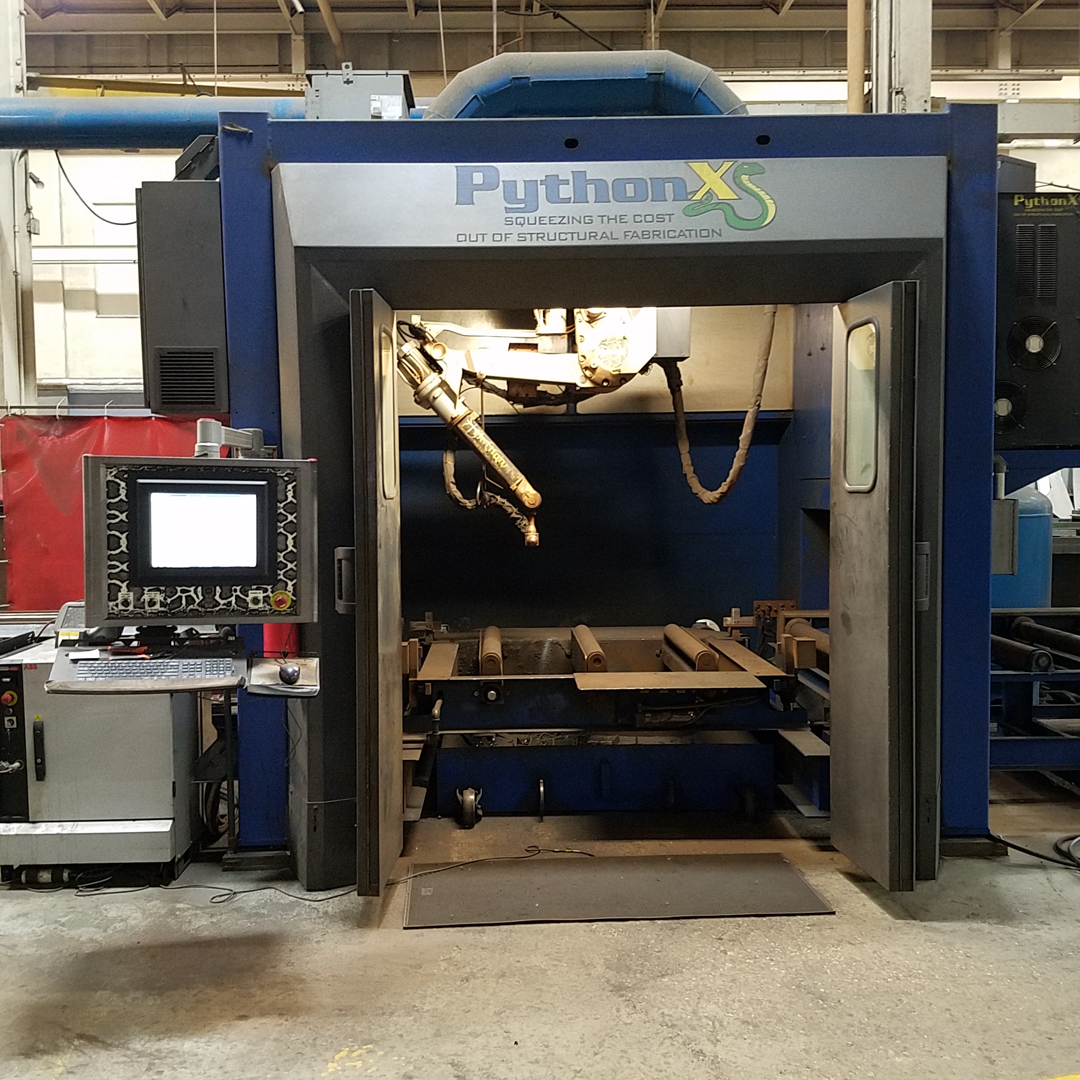 For Sale - USED BURLINGTON AUTOMATION MODEL PYTHON X STRUCTURAL STEEL ...