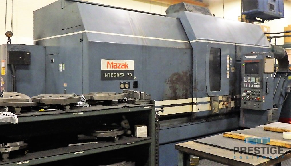 For Sale Mazak Integrex 70, 36" Swing, 120" Centers, 3+2 Axis Lathe