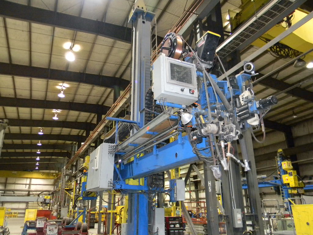 For Sale Ogden Lincoln 236" SubArc Column & Boom Welding Cell, (2) Lincoln DC1000 Welding