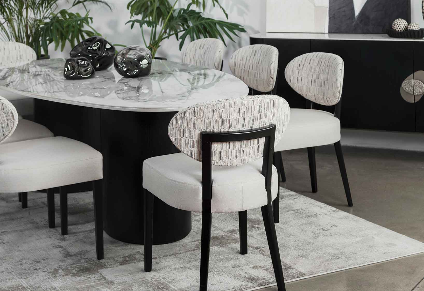 Mesa de Comedor Milano top porcelanato