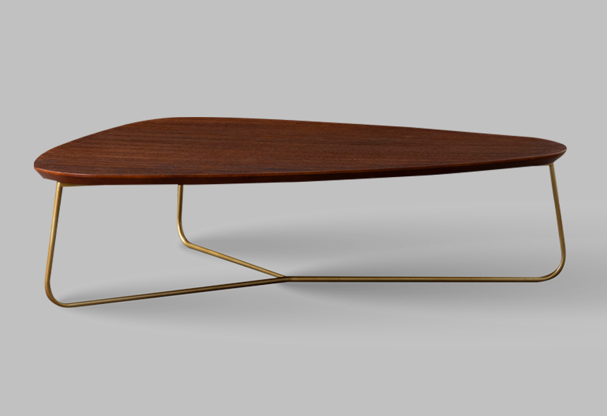 mesa de centro triángulo