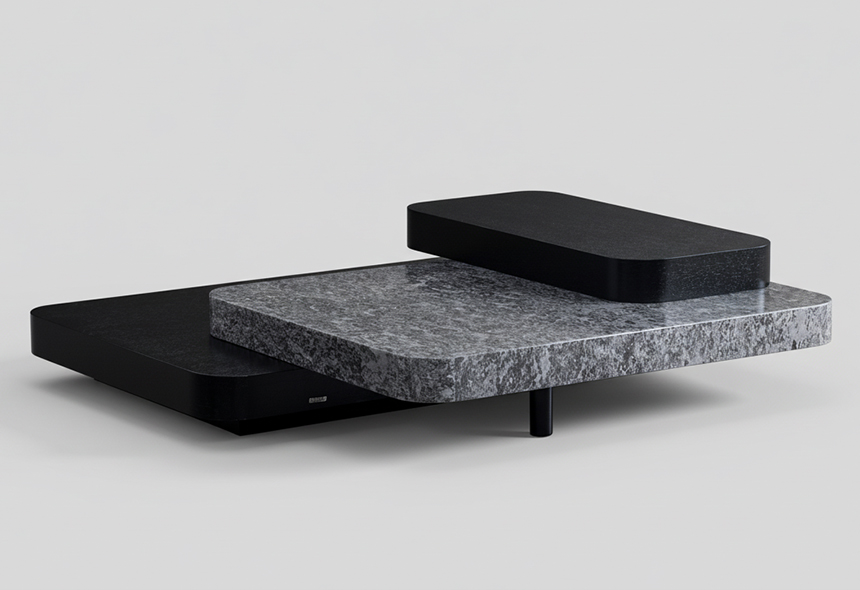 Mesa de centro 3 paneles