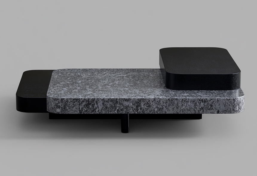 Mesa de centro 3 paneles