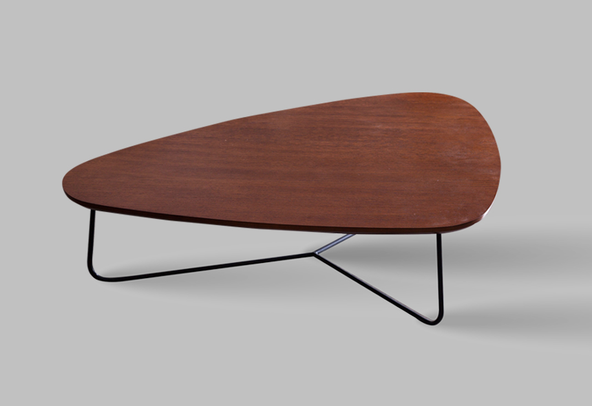 Mesa auxiliar triángulo madera