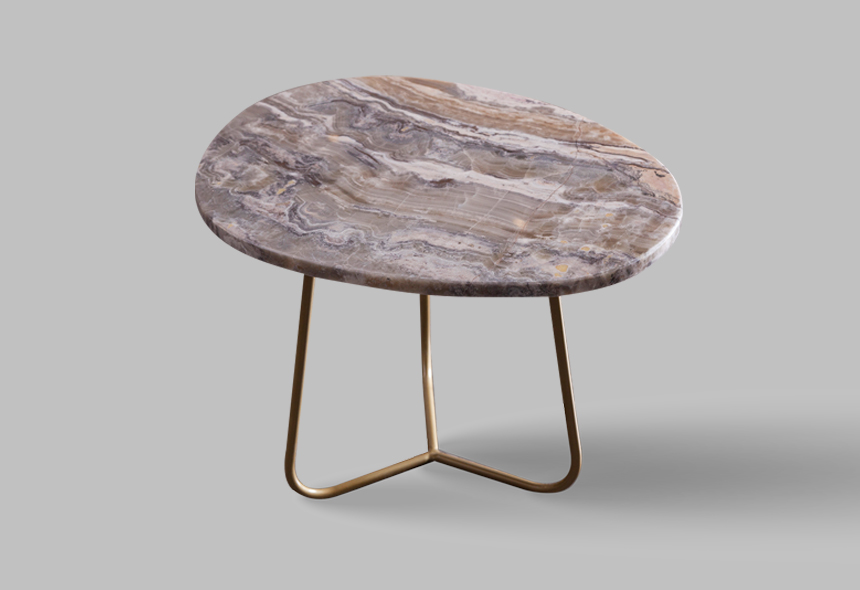 Mesa auxiliar célula mármol