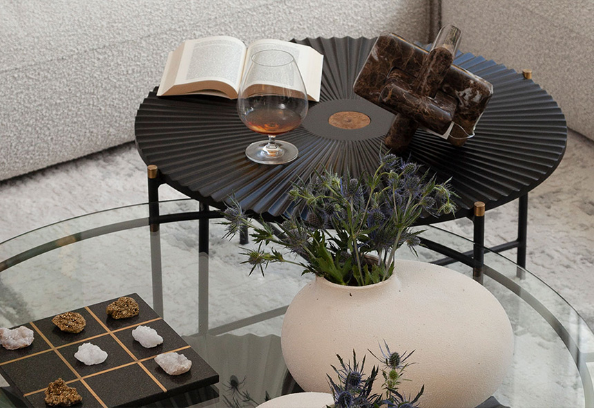 Mesa de centro Acrobat textura