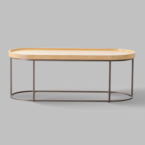 mesa de centro japandi en C