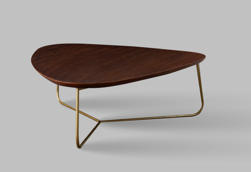 mesa de centro triángulo