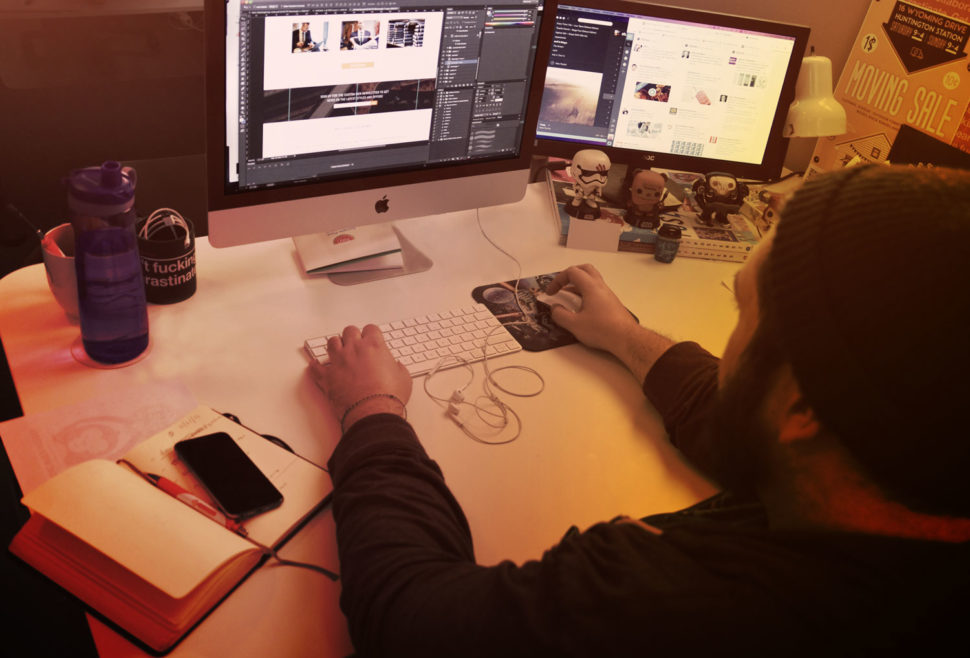 Joe Designing a Website