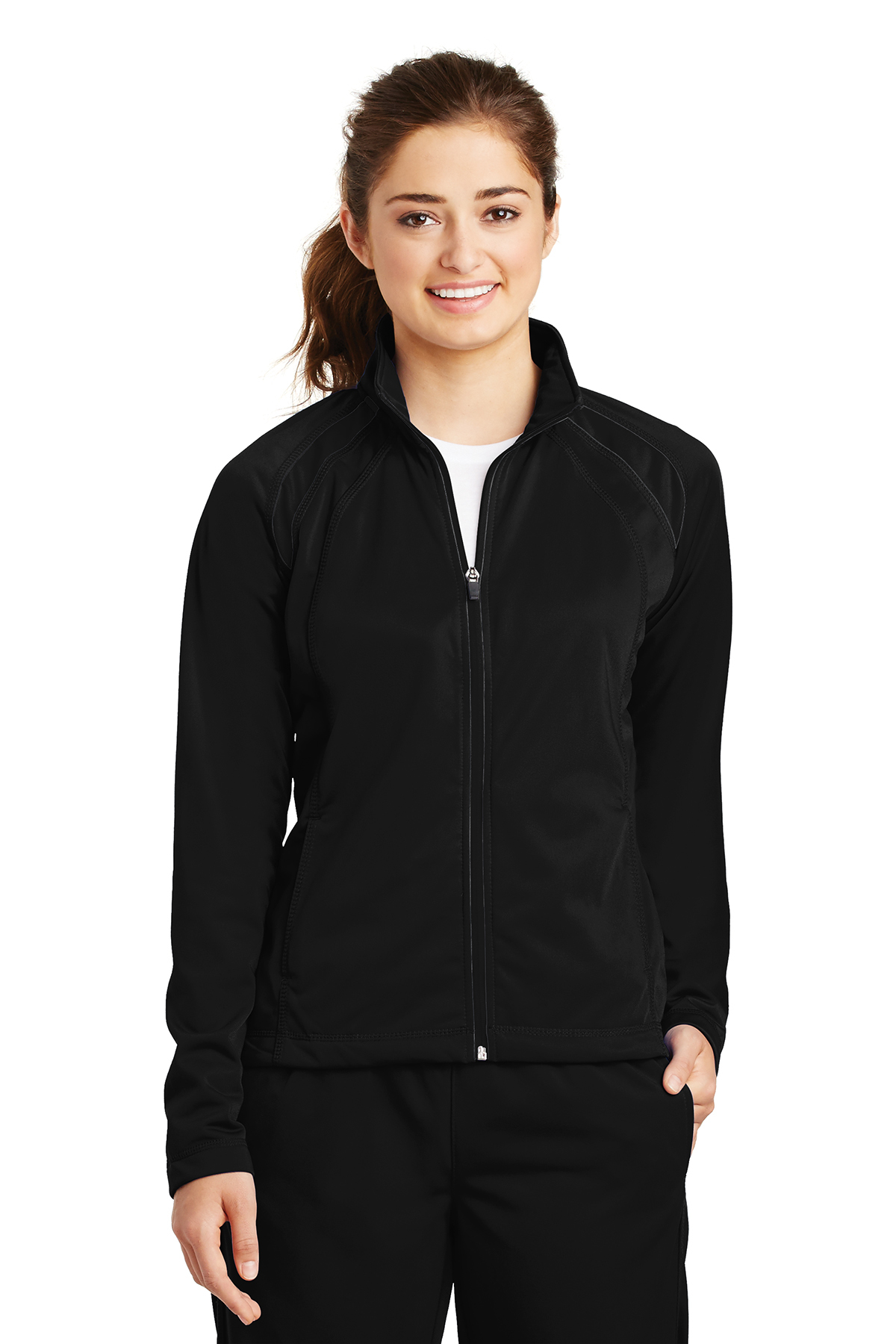 Sport tek ladies tricot track jacket lst90 Clearance