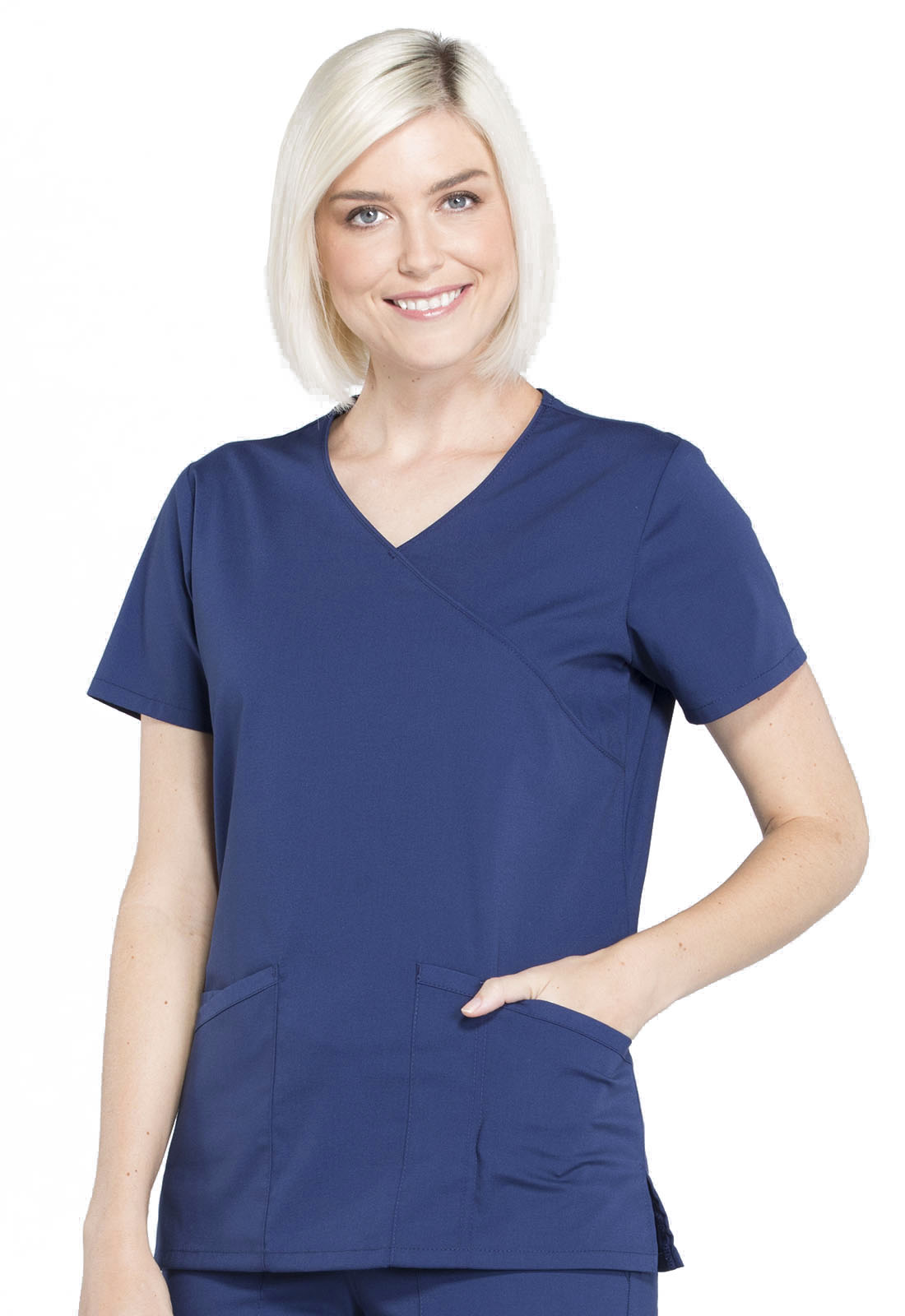 Cherokee WW Professionals Ladies' Mock Wrap Top