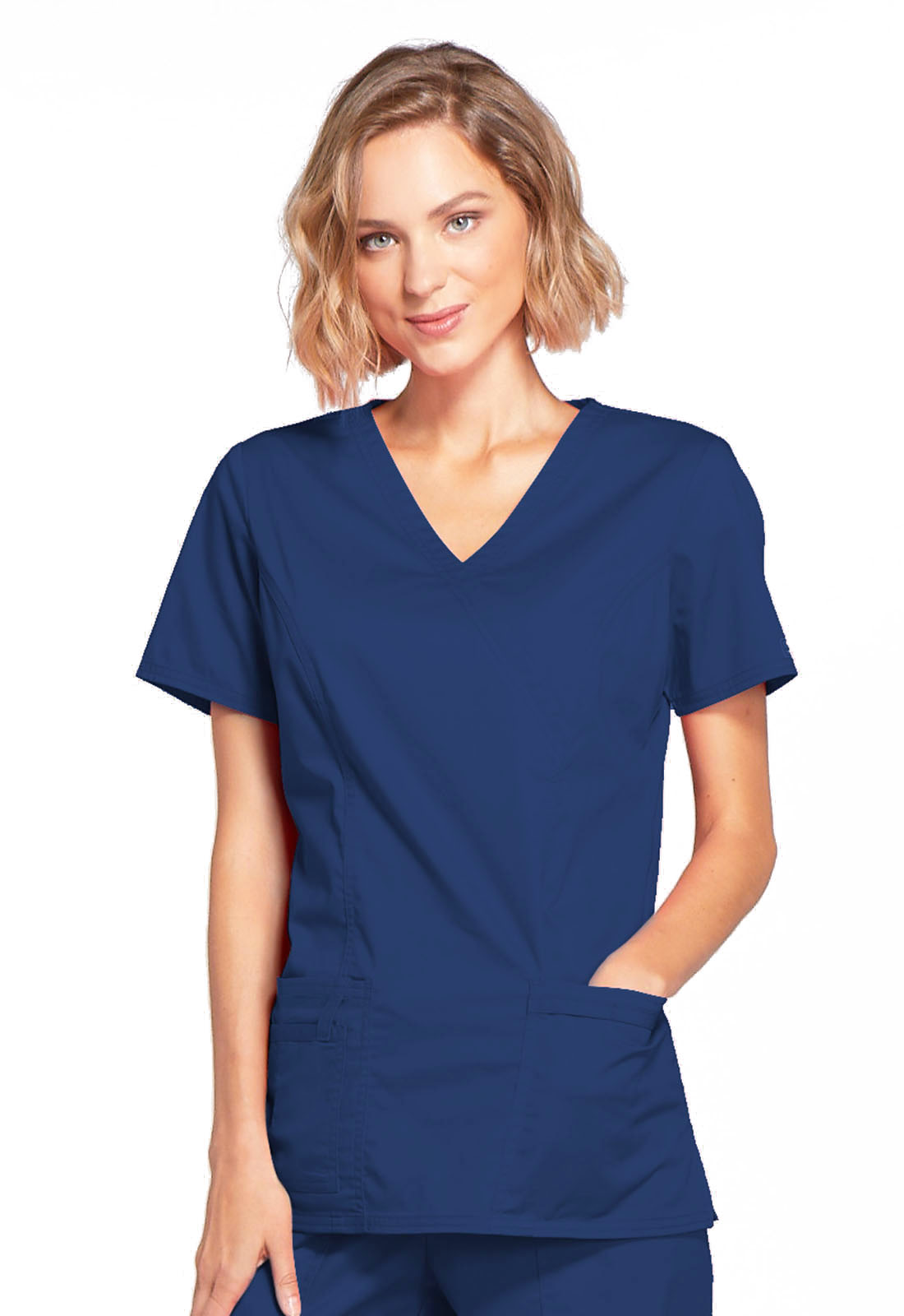 Cherokee WW Core Stretch Ladies' Mock Wrap Top