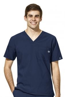 WonderWink W123 Men's V-Neck Top