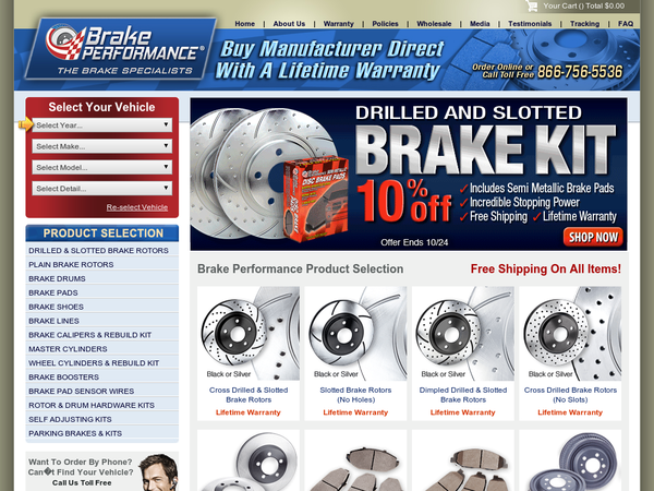 Brake Performance Deals | Free Shipping Sitewide. | Brake Performance ...