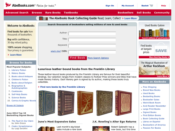 AbeBooks Deals Free Shipping on Select Books. AbeBooks Coupons and