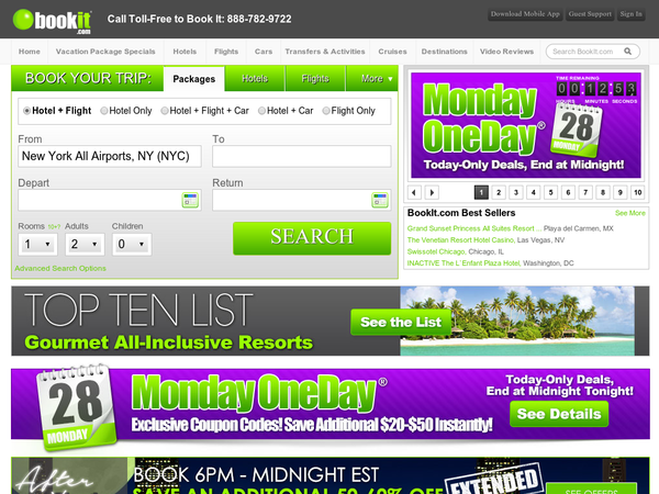 Bookit Coupon Codes 25 Off Your All Inclusive Booking Of 4 