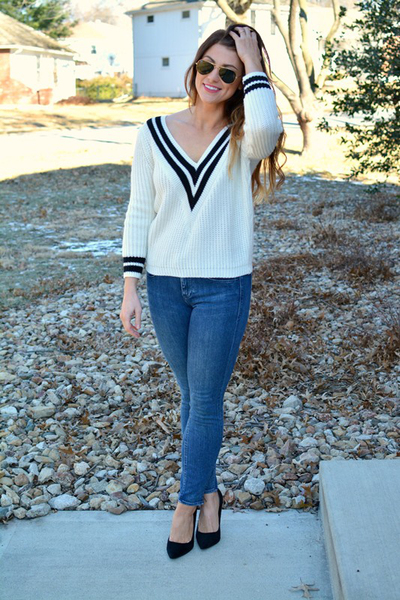 Varsity., choies, varsity sweater, 90s, topshop, pumps, suede, madewell, 