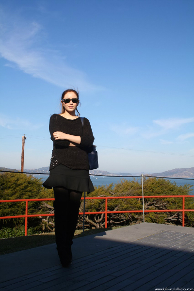 San Francisco, Day Two, all black, travel style, edgy