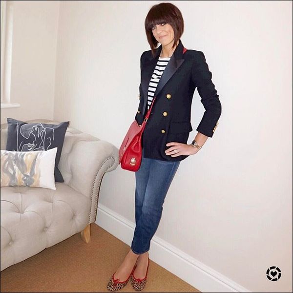 All The Classics, tuxedo, blazer, double breasted, breton, stripes, cropped jeans, ballet pumps, leopard print, spring