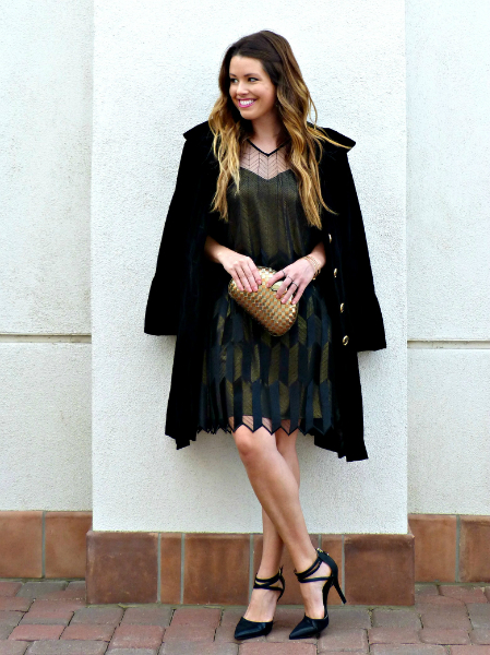 Holiday Party Ready, holiday, party, dress, metallic, black