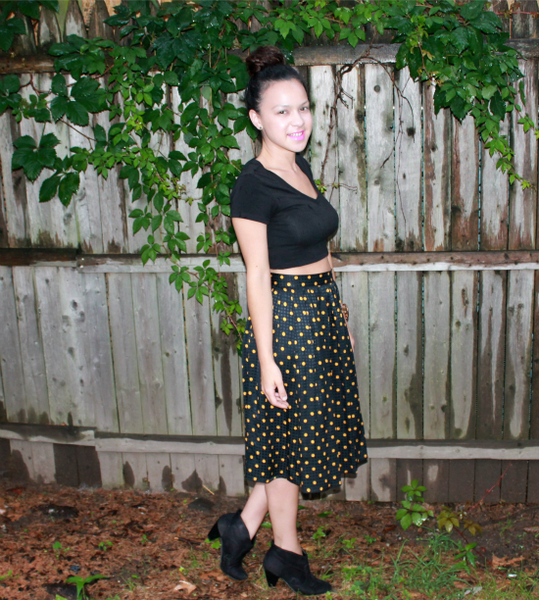 Polka Dot Midi, midi skirt, summer, trend