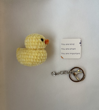 Rubber Duck - Yellow - yellow, yellow duck, vermont souvenir, vermont duck, vermont made, vermont, VT, visit vermont, vermont keychain, mallard