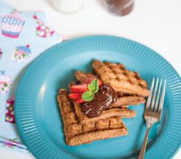 Cinnamon Flax Toaster Waffles