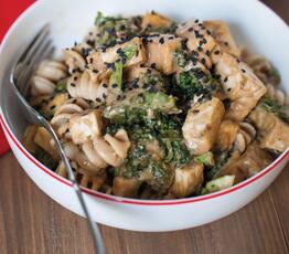 Peanut Butter Pasta with Kale