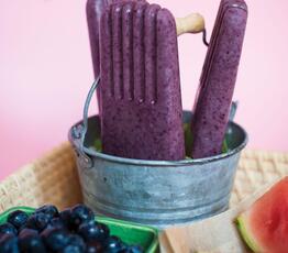 Blueberry Banana Pops