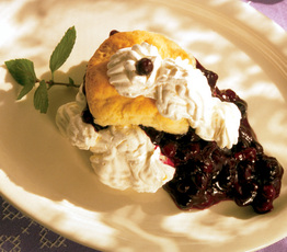 Blomidon Inn Blueberry Shortcake