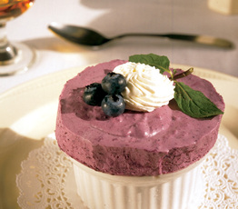 Cold Blueberry Souffle