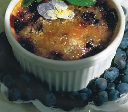 Easy Blueberry Creme Brulee