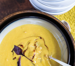 Roasted Root Vegetable and Ham Hock Soup