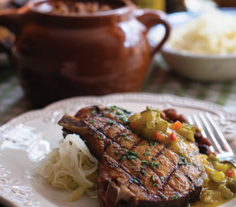 Grilled Smoked Pork Chops