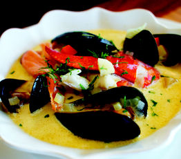 Root Vegetable Seafood Chowder