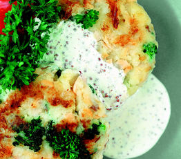 Coho Salmon and Broccoli Fishcakes