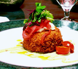 Potato-Crusted Snow Crab Cakes