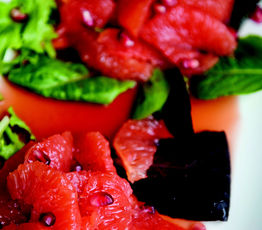 Grapefruit Salad with Currant Glaze