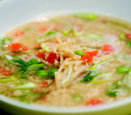 Quick Vegetable Egg-Drop Soup for One