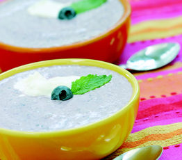 Chilled Blueberry Soup