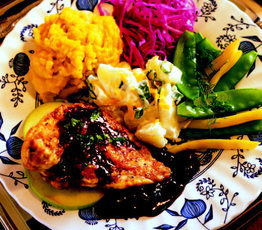 Amherst Shore Chicken with Blueberry Sauce