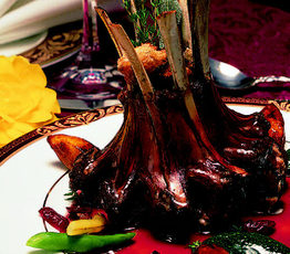 Crown Roast of Spring Lamb with Cranberry Wine Jus
