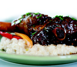 Glazed Lamb Shanks with Simply Perfect Risotto