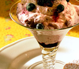 Wild Blueberry Posset
