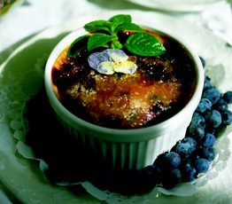 Easy Blueberry Creme Brulee