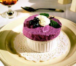 Cold Blueberry Souffle