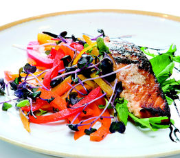 Lemongrass and Molasses-Candied Salmon
