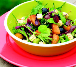 Winter Salad with Roasted-Shallot and Molasses Vinaigrette