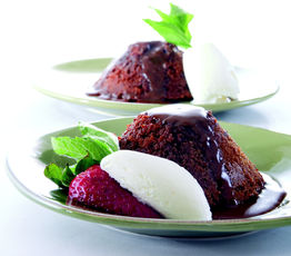 Sticky Date Pudding with Molasses Caramel Sauce